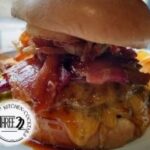 The bourbon bacon cheeseburger from Three22 Kitchen and Cocktails was the winner of the 2023 Burger Battle. Courtesy photo