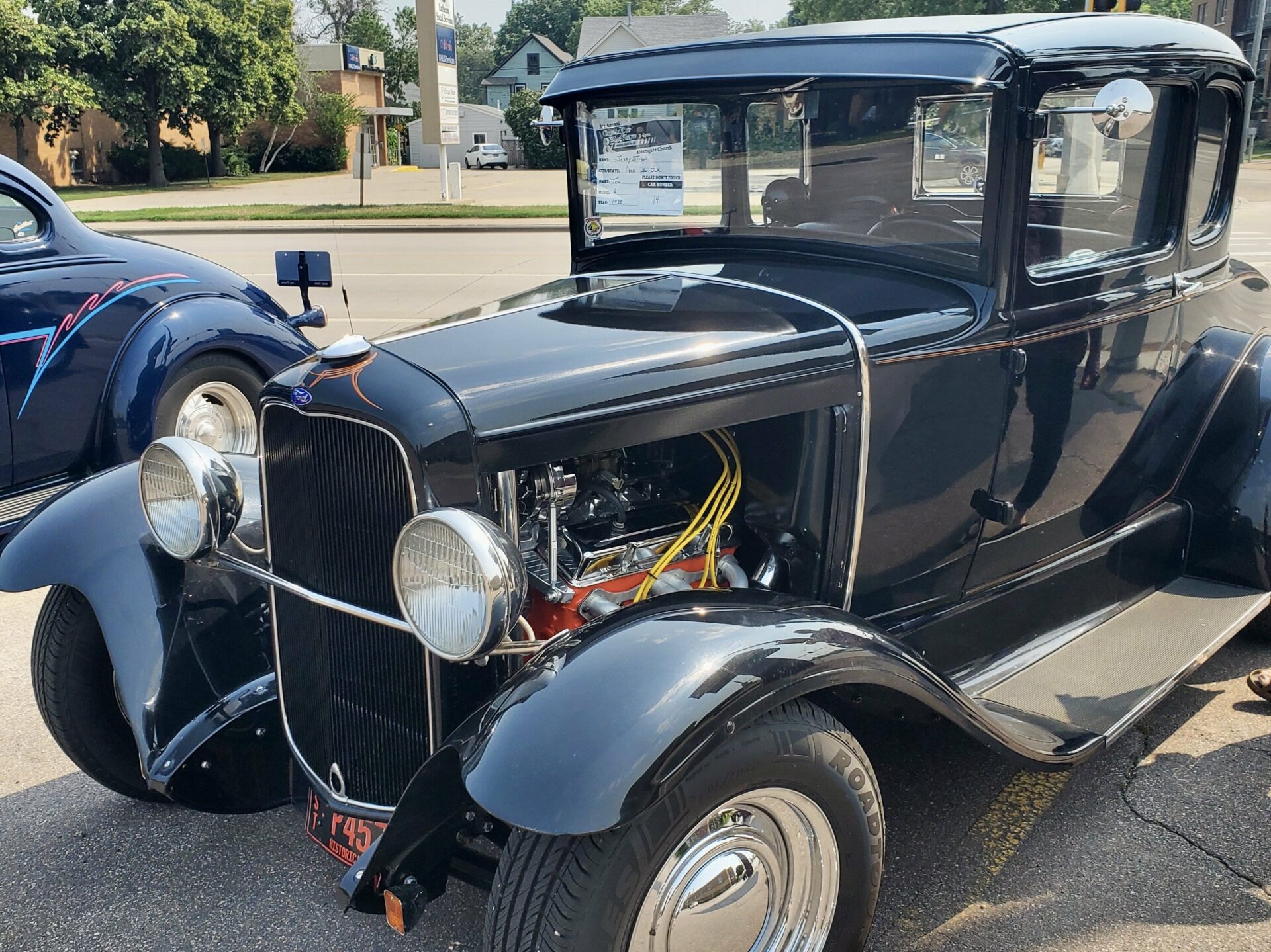 A 1930 Ford Model A was on display during a classic car and bike show at Aldersgate Church on Sunday, June 25. Aberdeen Insider photo by Annie Scott