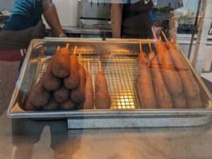 Corn dogs are always a popular option at the Brown County Fair. Aberdeen Insider photo by Scott Waltman