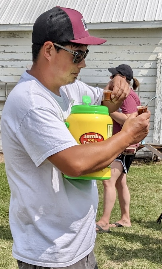 A large jug of lemonade was handy for some of the more spicy chilis at the 2023 South Dakota State Chili Cook-off Saturday at the Brown County Fair. Aberdeen Insider photo by Scott Waltman