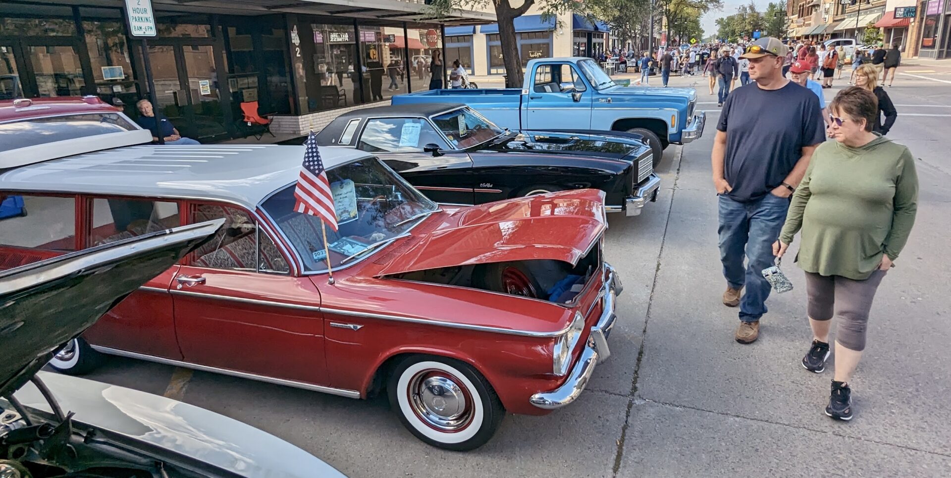 Vehicles of all sorts were on display in downtown Aberdeen the evening of Saturday, Aug. 26 as part of the Sizzlin' Summer Nights car and bike show. Aberdeen Insider photo by Scott Waltman