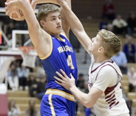 The Barnett Center is hopping this weekend with thousands of fans in town for the 2026 Class B State Boys Basketball Tournament. Photo by Scott Waltman of the Aberdeen Insider and courtesy of South Dakota Public Broadcasting.